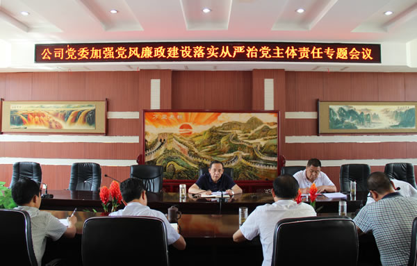 隴運(yùn)集團(tuán)公司黨委召開(kāi)加強(qiáng)黨風(fēng)廉政建設(shè)，全面從嚴(yán)治黨落實(shí)主體責(zé)任專題會(huì)議