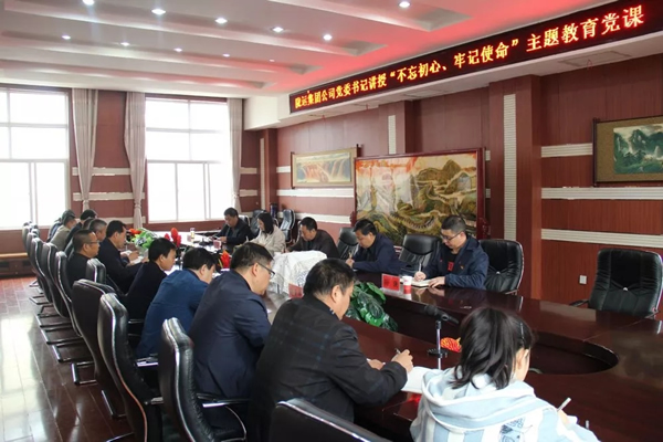 隴運(yùn)集團(tuán)公司召開“不忘初心、牢記使命”主題教育專題黨課