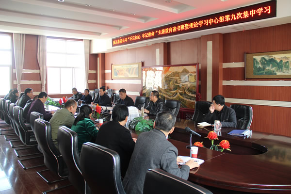 隴運(yùn)集團(tuán)公司黨委召開“不忘初心、牢記使命”主題教育讀書班暨理論學(xué)習(xí)中心組第九次集中學(xué)習(xí)（擴(kuò)大）會(huì)議